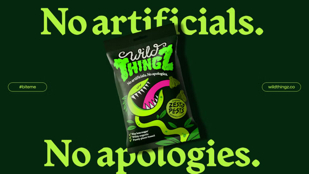 How&How’s brand for Wild Thingz sweets